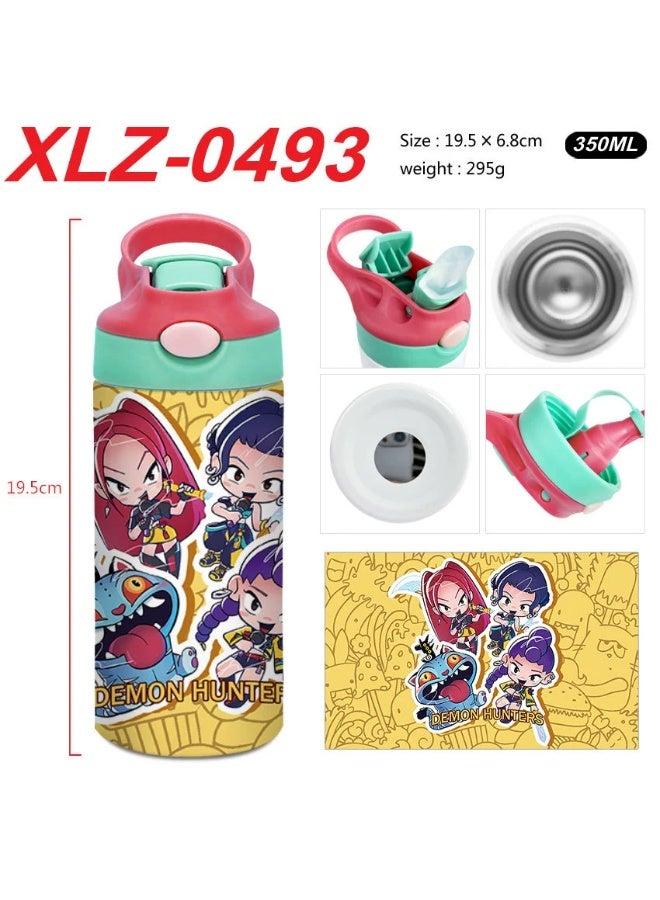 K-Pop Demon-Hunting Girl Group Student High Beauty Level Creative Stainless Steel Four-Color Thermal Cup Water Bottle
